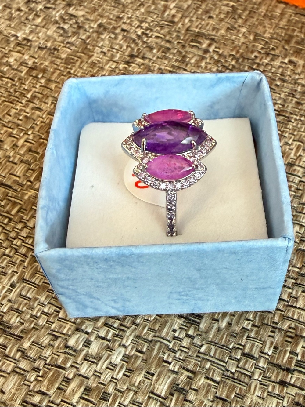 ❣️🆕Bomb Party Blissful Blessings Amethyst Fused with Genuine Quartz Ring❣️ - Picture 3 of 5